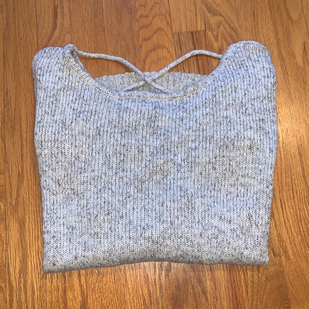 American Eagle pullover sweater with cross back